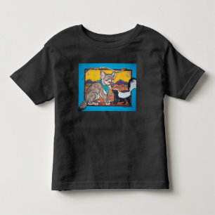 Coyote Valp och Skunk Southwest Wildlife Humous T Shirt
