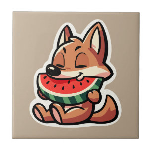 Coyote-vattenmelon Kakelplatta