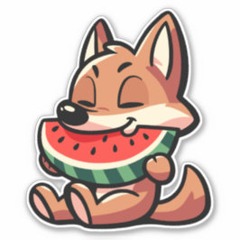 Coyote Watermelon Klistermärken