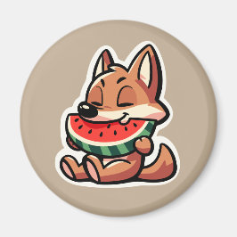 Coyote Watermelon Magnet