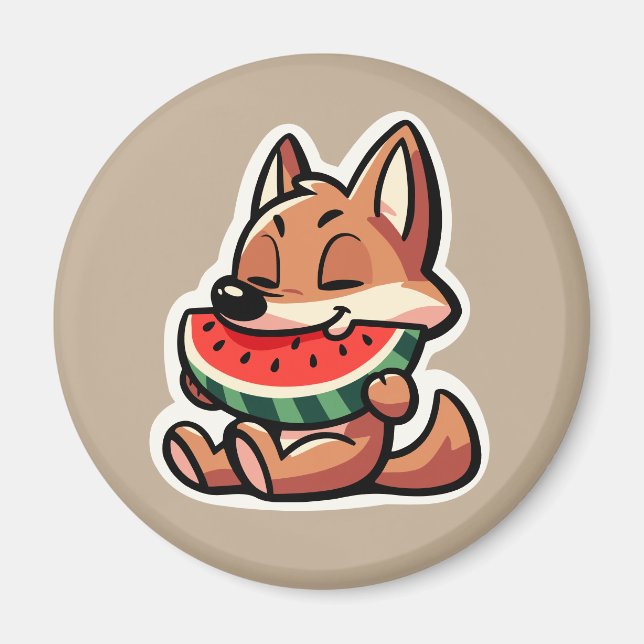 Coyote Watermelon Magnet (Framsidan)