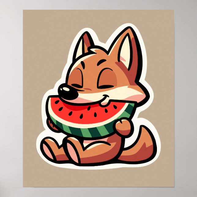 Coyote Watermelon Poster (Framsidan)