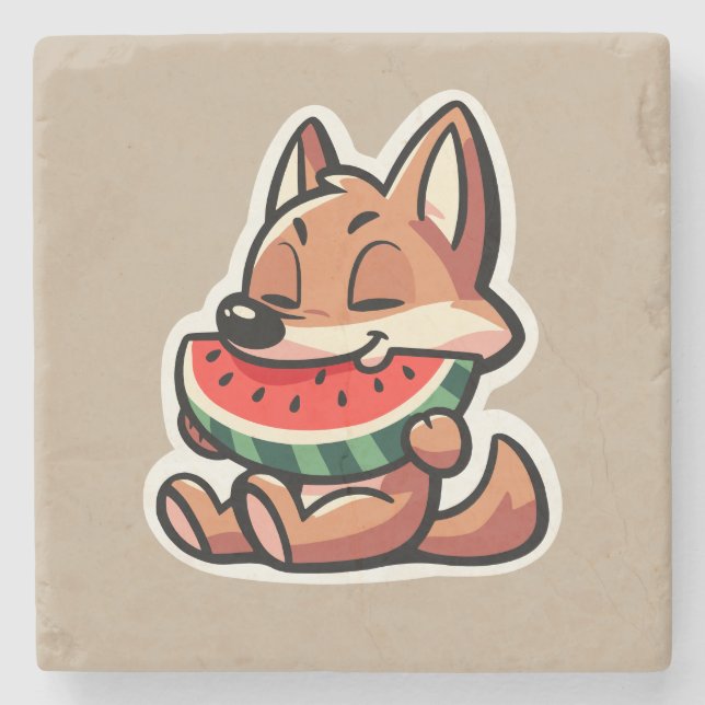 Coyote Watermelon Stenunderlägg (Framsidan)