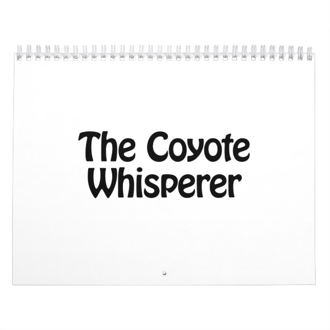 coyote whisperer kalender (Omslag)