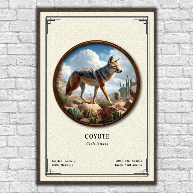 Coyote Zoologi Serie Poster (Skapare uppladdad)