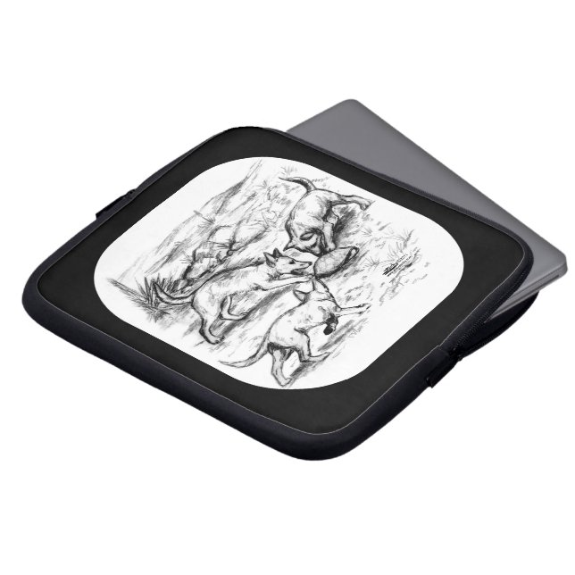 Coyoteungar Laptop Sleeve (Framsida topp)