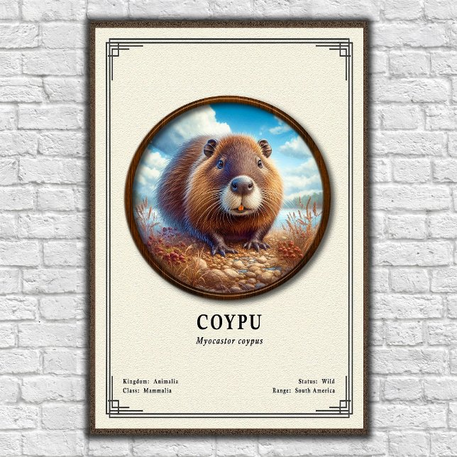 Coypu Zoologi Serie Poster (Skapare uppladdad)