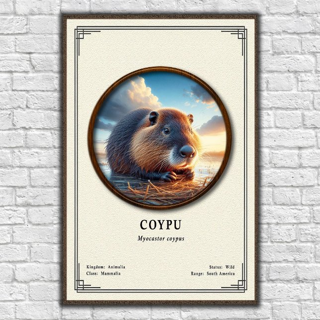 Coypu Zoologi Serie Poster (Skapare uppladdad)