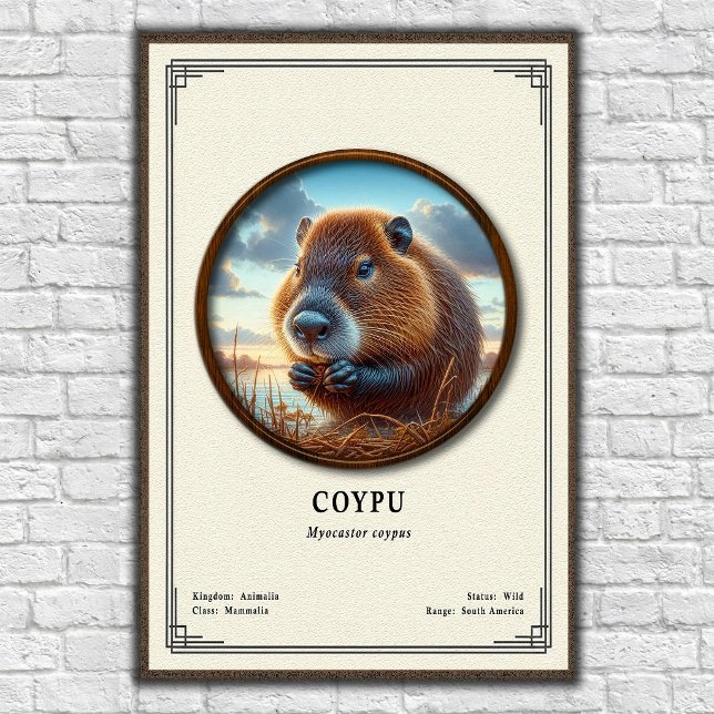 Coypu Zoologi Serie Poster (Skapare uppladdad)