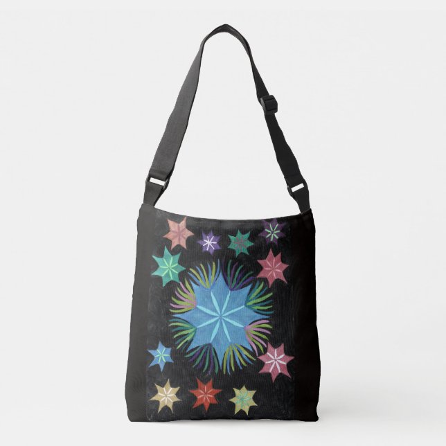 CozmicninjaStar på en korsning Axelväska (Framsida)