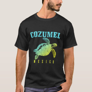 Cozumel Beach Mexico Sea Turtle Surfer Scuba Divin T Shirt