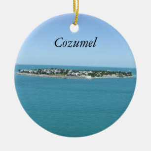 Cozumel blåttvatten tropiska Ornamement Julgransprydnad Keramik