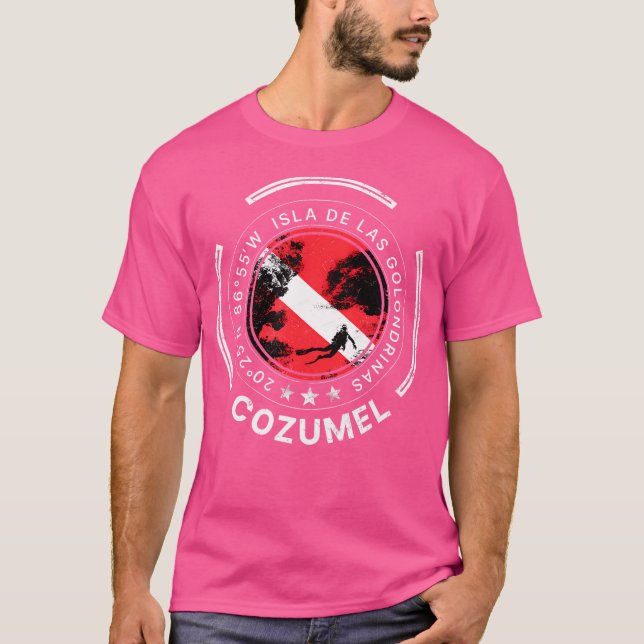 Cozumel Diving Mexico Dive T Shirt (Framsida)