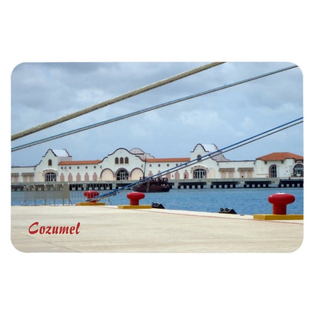 Cozumel Dockside Magnet (Horisontell)