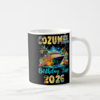 Cozumel-födelsedagsresa 2026 Familjefödelsedagscru Kaffemugg