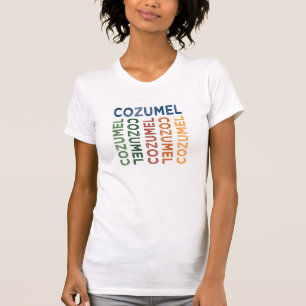 Cozumel gulligt färgrikt t shirt