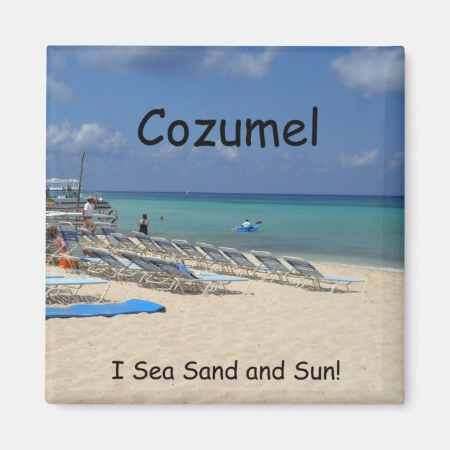 Cozumel, jag Sea Sand och Sol! Magnet (Framsidan)