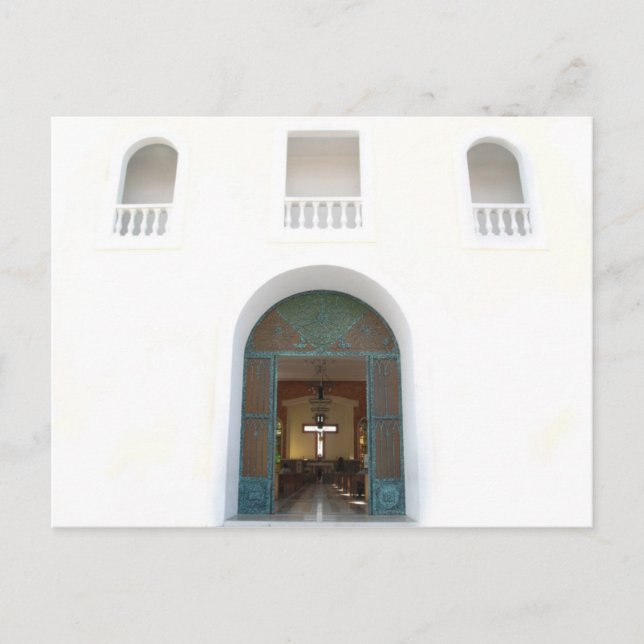 Cozumel kyrka vykort (Framsida)