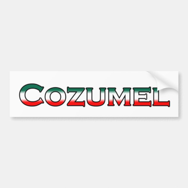 Cozumel logotyp (text) bildekal (Framsidan)