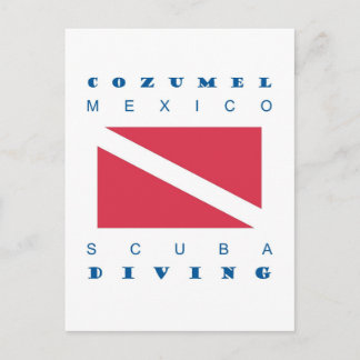 Cozumel Mexico Scuba Dive Vykort