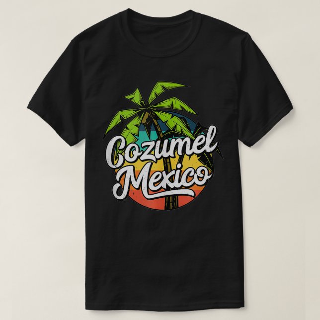 Cozumel Mexico Vacation T Shirt (Design framsida)