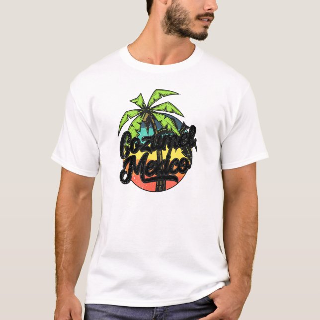 Cozumel Mexico Vacation T Shirt (Framsida)