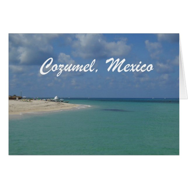 Cozumel, Mexiko Hälsningskort (Framsidan Horizontal)