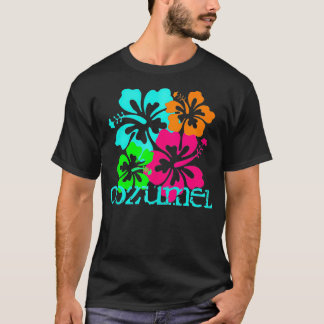 Cozumel Mexiko Island Beach Tropical Travel Surfa T Shirt