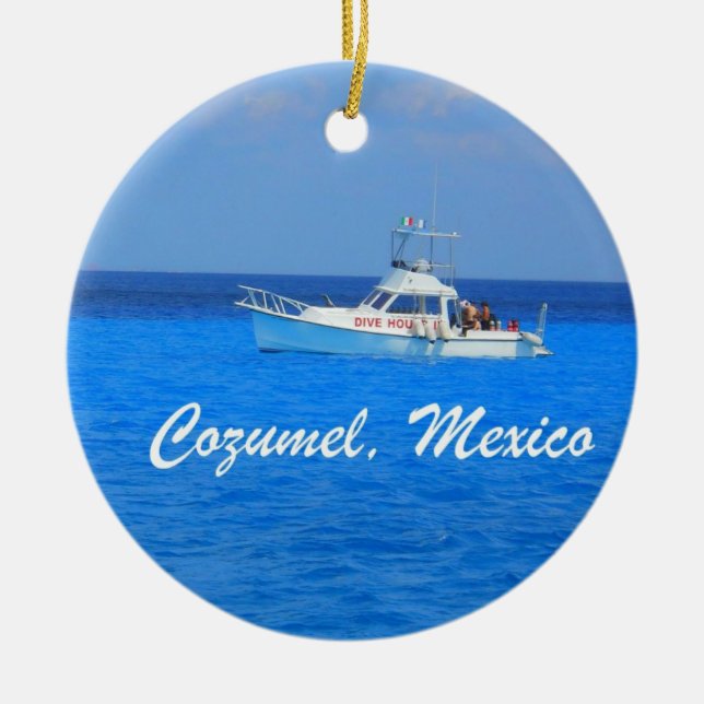 Cozumel, Mexiko Julgransprydnad Keramik (Framsidan)