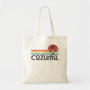 Cozumel Mexiko - Mexikanska golfen Beach Retro Sun Tygkasse