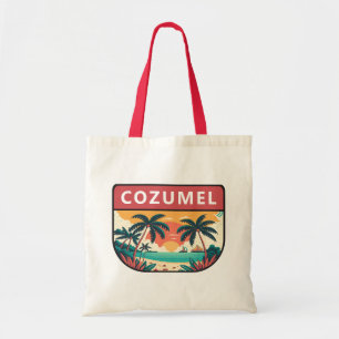 Cozumel Mexiko Retro Emblem Tygkasse