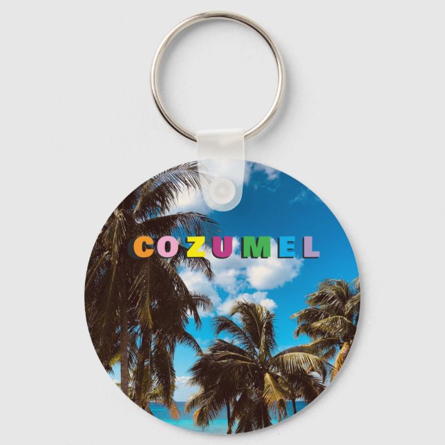 Cozumel Mexiko Souvenirmarknad Nyckelring (Framsida)