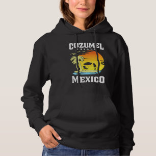 Cozumel Mexiko Stränder Retro Cool Nött Grafik T Shirt