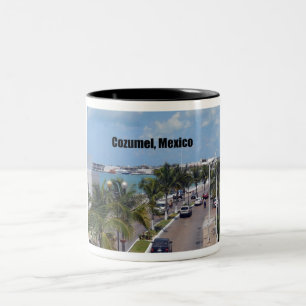 Cozumel, Mexiko Två-Tonad Mugg