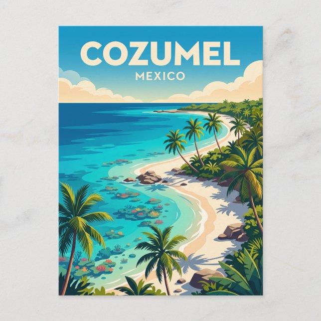 Cozumel Mexiko Vykort (Framsida)