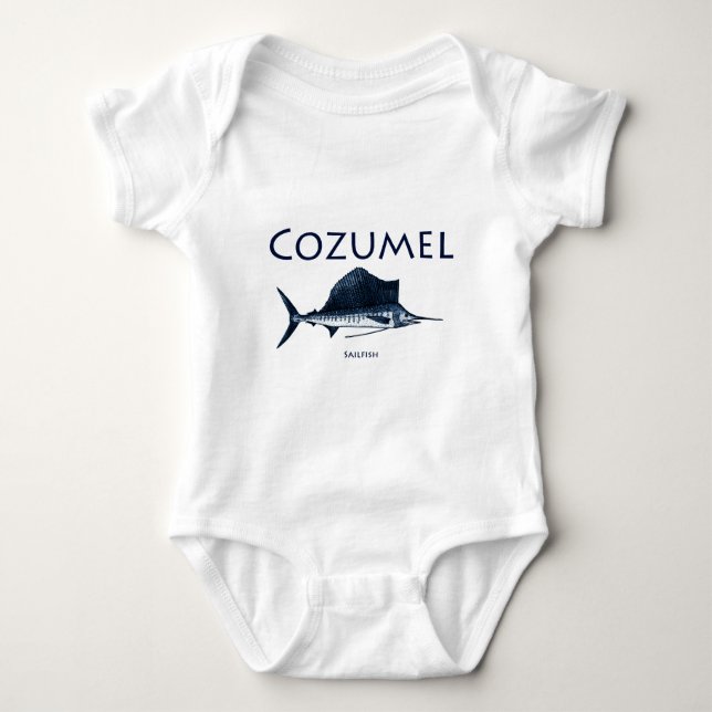 Cozumel Sailfish Tee Shirt (Framsida)