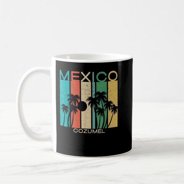 Cozumel  Souvenir Mexico Summer Gift Kaffemugg (Vänster)