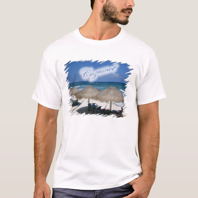 Cozumel strandT-tröja T Shirt (Framsida)
