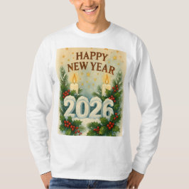 cozy 2026 happy new year Long Sleeve T Shirt