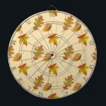 Cozy autumn maple leaves oak leaves  darttavla<br><div class="desc">This warm cozy autumn really loves you</div>