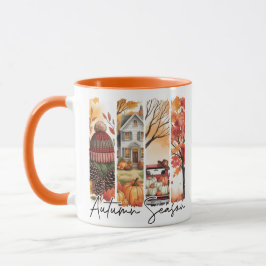 Cozy Autumn Season Brushstroke Mugg