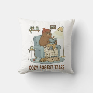 Cozy Bear läser 'Skogssagor' med Söta Sovande Kudde