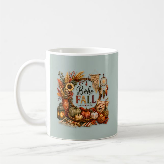 Cozy Boho Fall / Bohemio Acogedor Kaffemugg (Vänster)