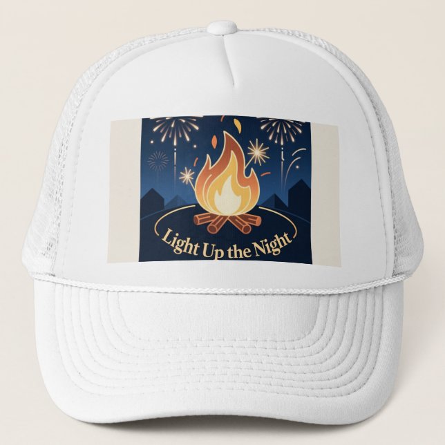Cozy Bonfire Birthday Bash Cap Keps (Framsida)