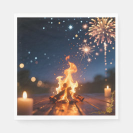 Cozy Bonfire Party Napkins 🔥 Pappersservett