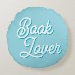 Cozy Book Lover Round Throw Pillow Rund Kudde