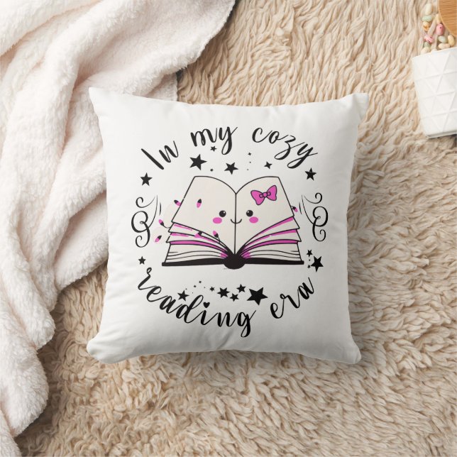 Cozy Book Lover's  Kudde (Filt)