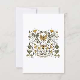 Cozy Butterfly Garden Inbjudningar