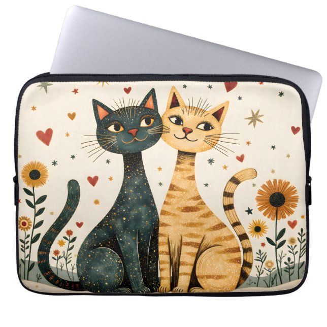Cozy Cats Laptop Fodral (Framsidan)