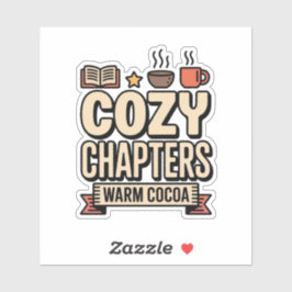 Cozy Chapters Warm Cocoa Holiday Klistermärken